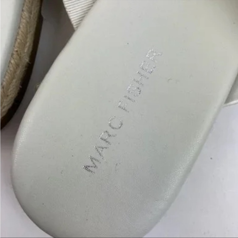 Marc Fisher Prisca Cream Ball Studded Espadrille Sandals - Picture 5 of 6